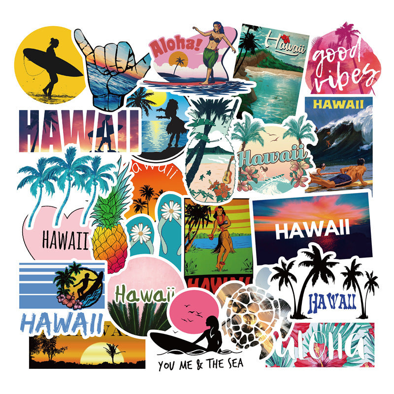 50 Hawaii Hawaii Travel Stickers