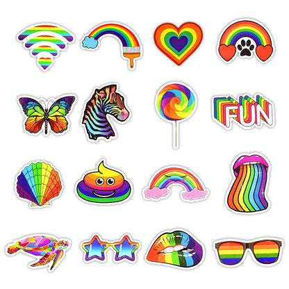 50 Rainbow Custom  Stickers