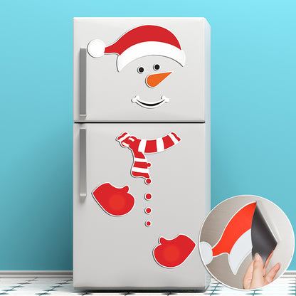 Festive Magnetic Snowman Stickers