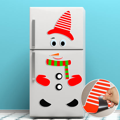 Festive Magnetic Snowman Stickers