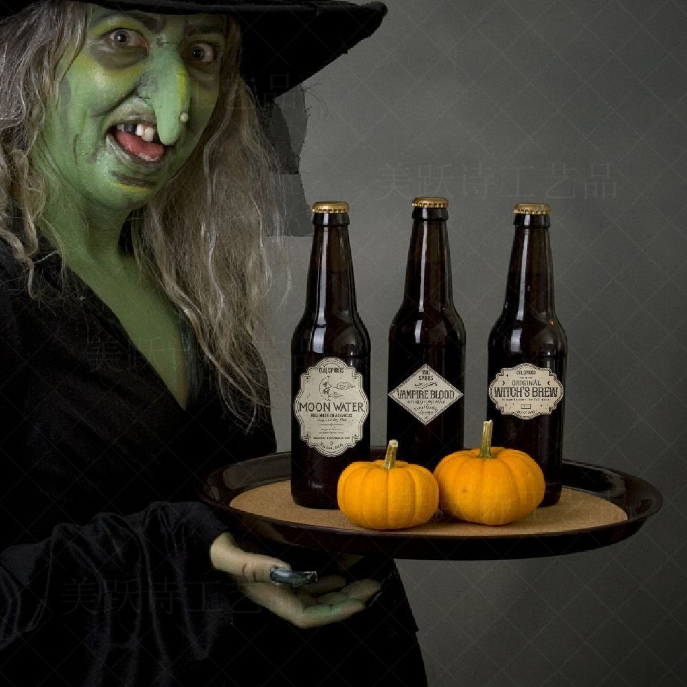 Halloween Wine Bottle Decoration Stickers