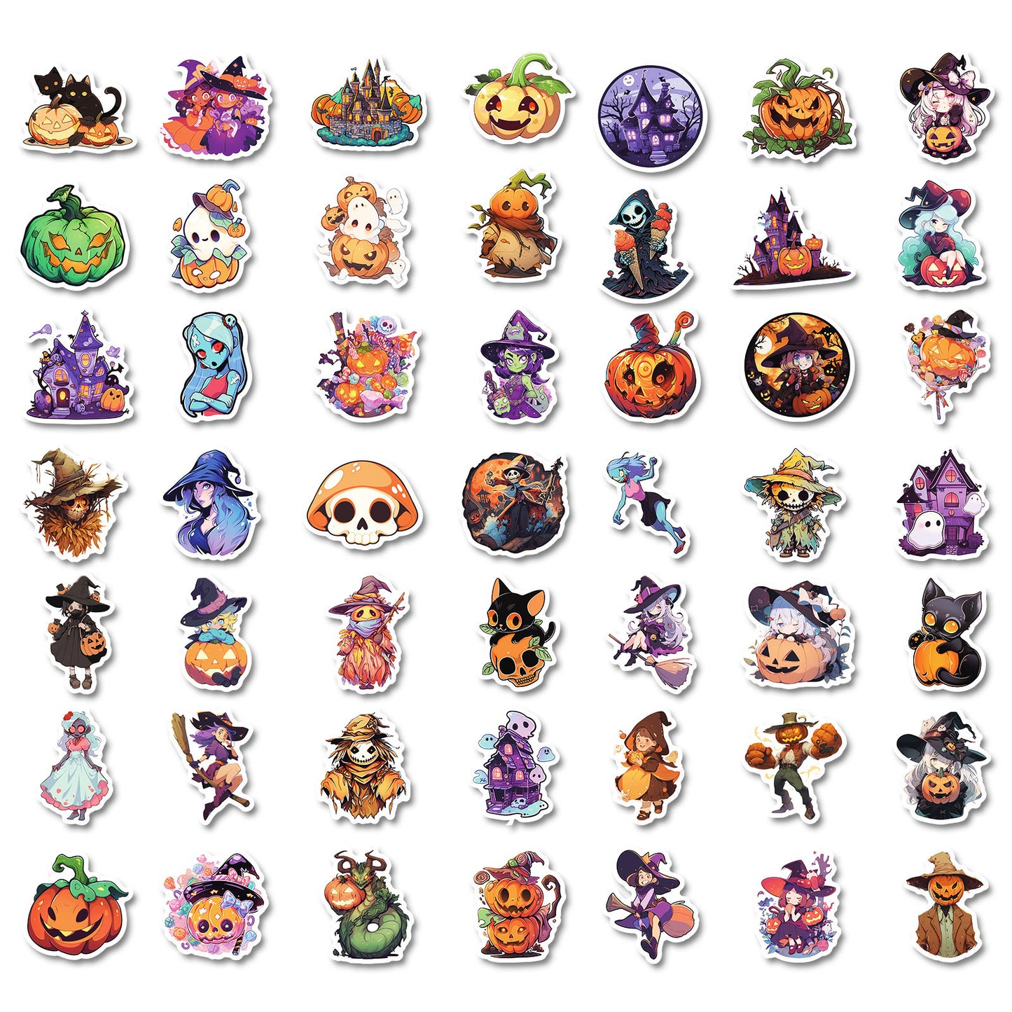 300 Cartoon Pumpkin Custom Sticker