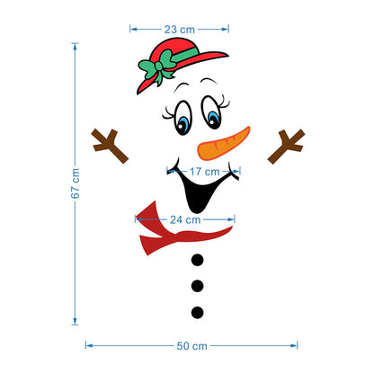 Festive Magnetic Snowman Stickers