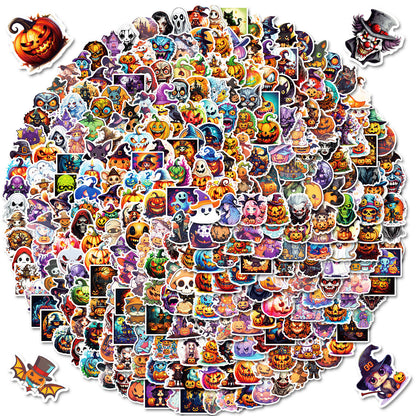 300 Cartoon Pumpkin Custom Sticker