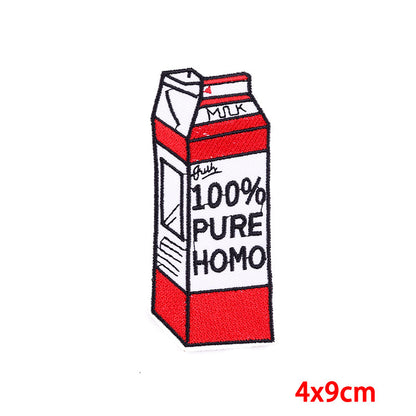 Cartoon Wine Embroidered Cloth Patches