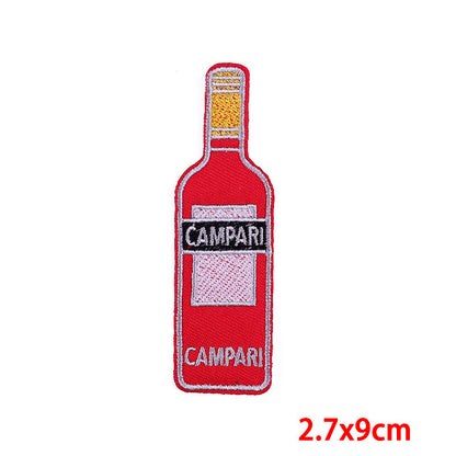 Cartoon Wine Embroidered Cloth Patches