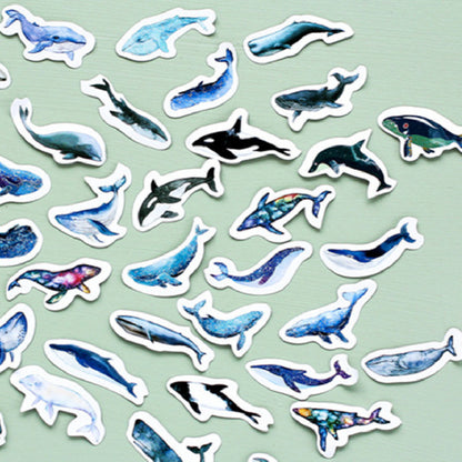 Box-packed Stickers Whale Tent Sticker Decorative Sealing Stickers