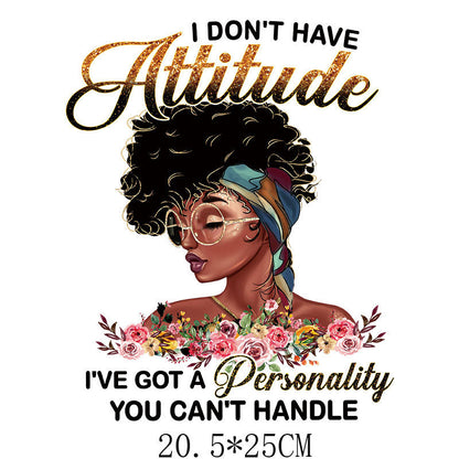 Beauty Heat Transfer Stickers for DIY Garments