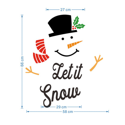 Festive Magnetic Snowman Stickers