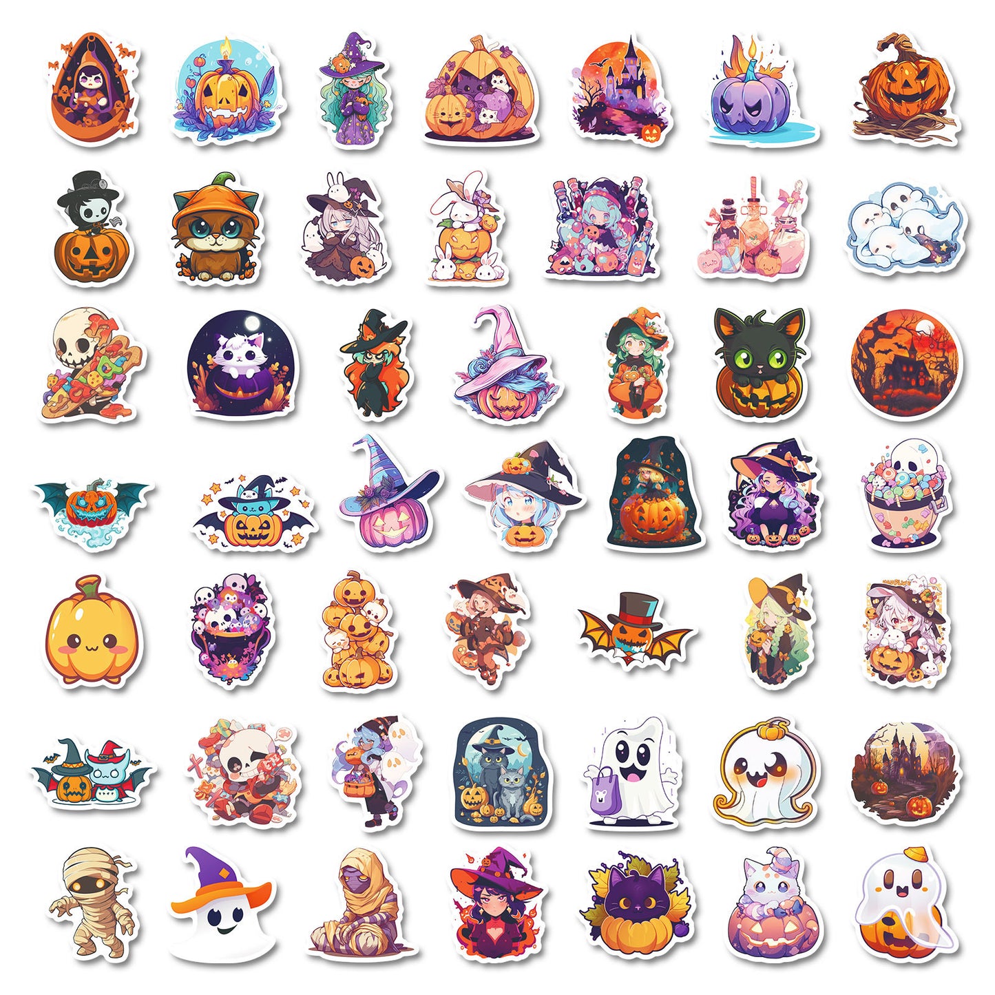 300 Cartoon Pumpkin Custom Sticker