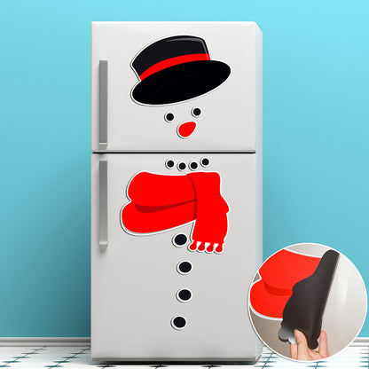 Festive Magnetic Snowman Stickers