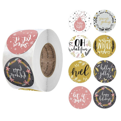 Festive Christmas Gift Roll Stickers