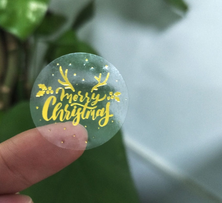 Dragon Foil Transparent Label Stickers