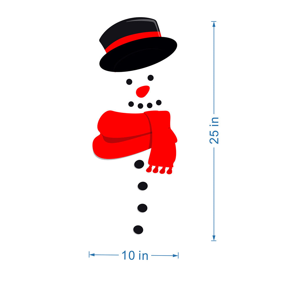 Festive Magnetic Snowman Stickers