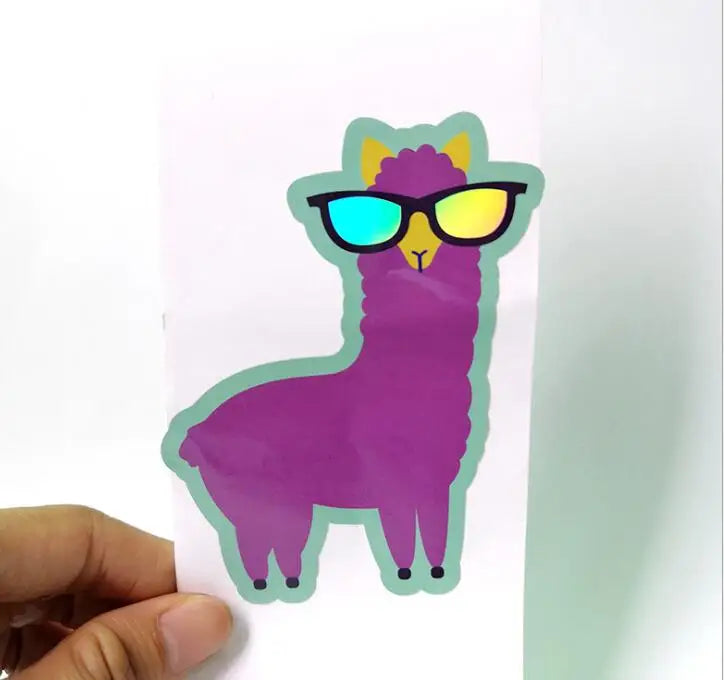 100pcs Custom Holographic Laser Stickers