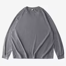 Custom Vintage Washed T-Shirt – Free Logo & Image Print, Long Sleeve Cotton Casual Tee for Men & Women