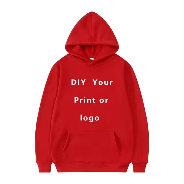 2024 Custom Unisex Hoodie – Personalized Text & Logo Sweatshirt