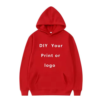 2024 Custom Unisex Hoodie – Personalized Text & Logo Sweatshirt