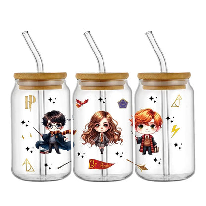 Miniso Wizard 16oz UV DTF Cup Wrap Stickers