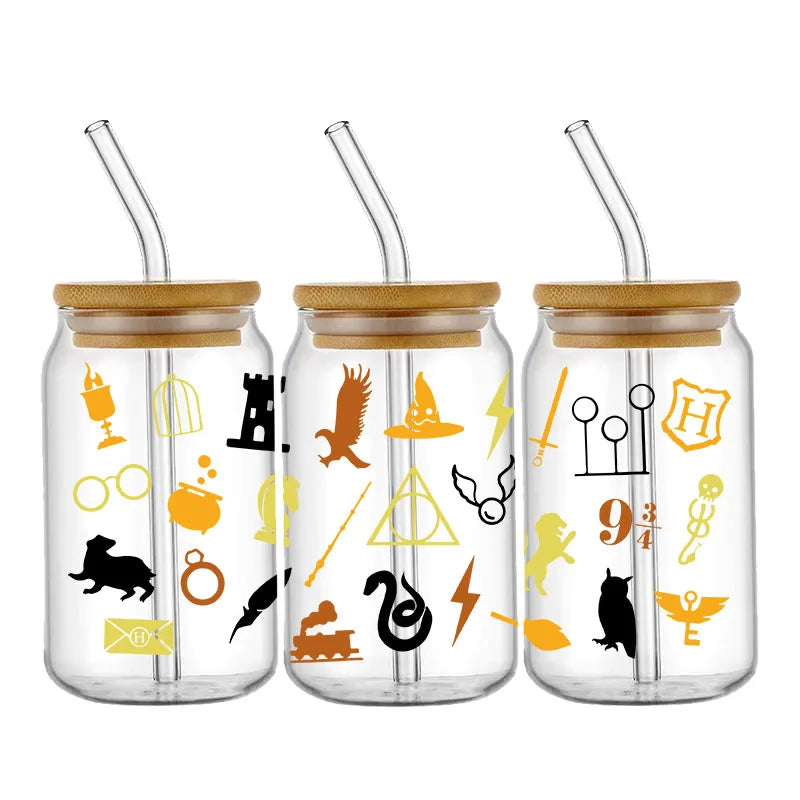 Miniso Wizard 16oz UV DTF Cup Wrap Stickers