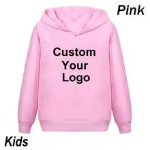 Custom Kids Hoodies – Personalized Logo Print Sweatshirts, Autumn Winter Fashion Pullover
