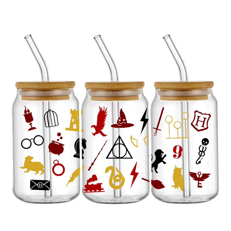 Miniso Wizard 16oz UV DTF Cup Wrap Stickers