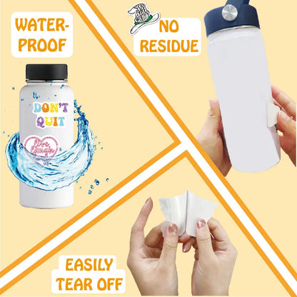 100pcs Custom Waterproof Logo Stickers