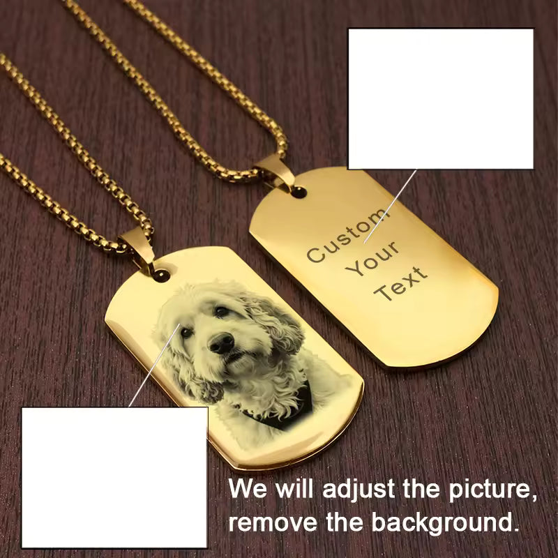 Custom Photo Necklace – Personalized Stainless Steel Gift