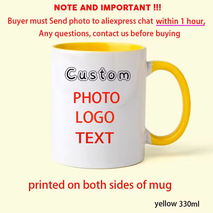 Personalized Photo Mug – Custom Family & Pet Gift