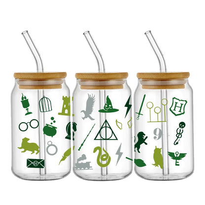 Miniso Wizard 16oz UV DTF Cup Wrap Stickers