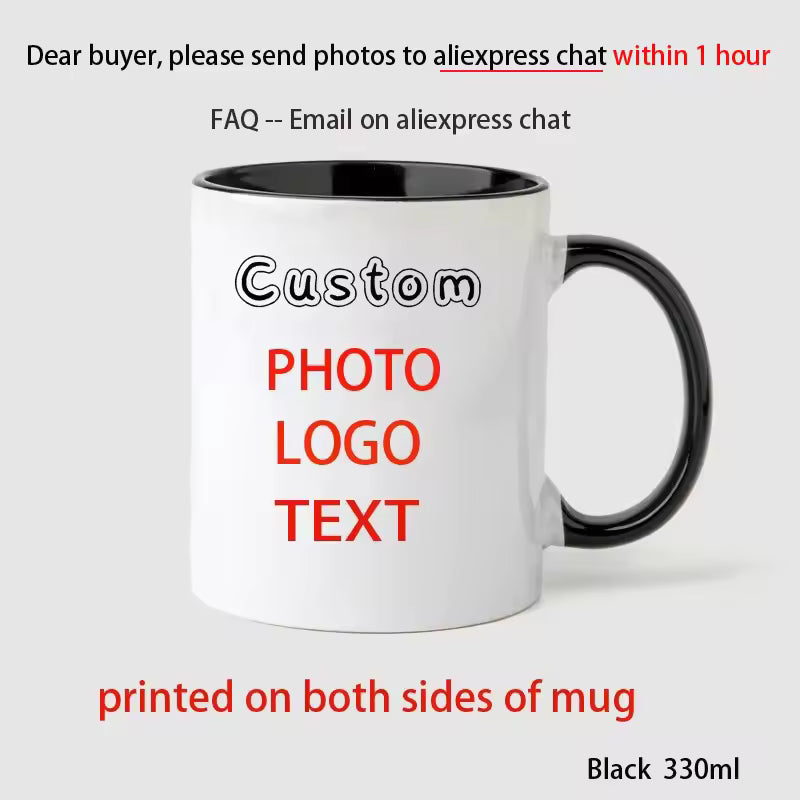Custom Photo & Name Personalized Coffee Mug