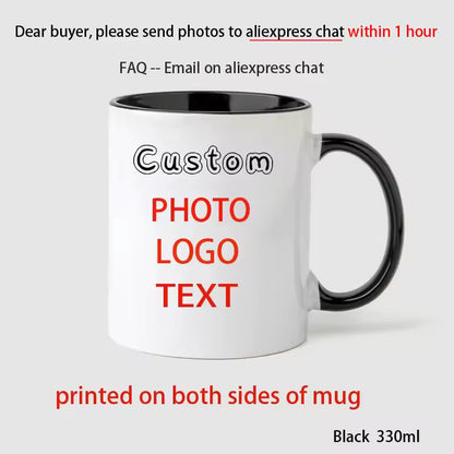 Custom Photo & Name Personalized Coffee Mug