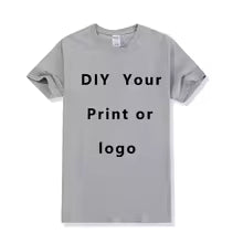 Custom Unisex T-Shirt – Design Your Own Logo, Text & Photo (Front & Back) | Personalized Cotton Tee EU Size
