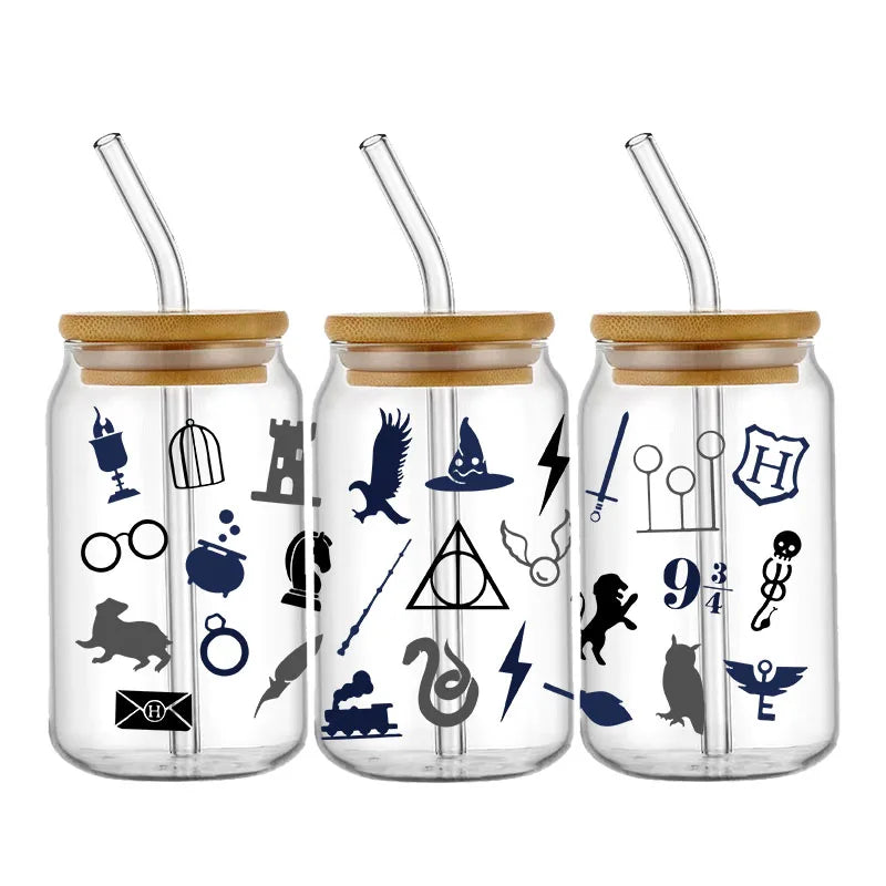 Miniso Wizard 16oz UV DTF Cup Wrap Stickers