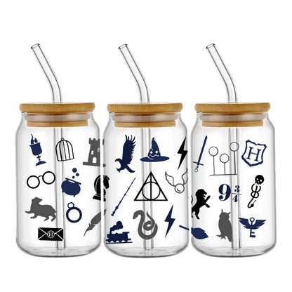 Miniso Wizard 16oz UV DTF Cup Wrap Stickers