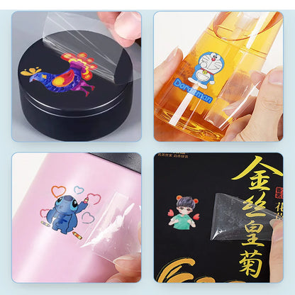 Custom 3D UV DTF Logo Stickers