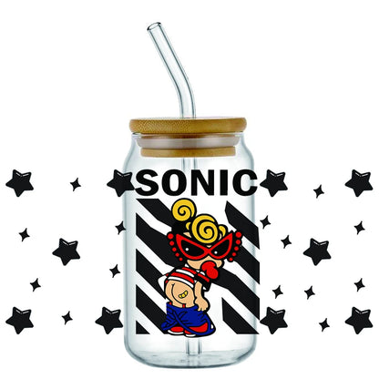 Mini Baby UV DTF Cup Wrap Stickers for 16oz Glass Cans