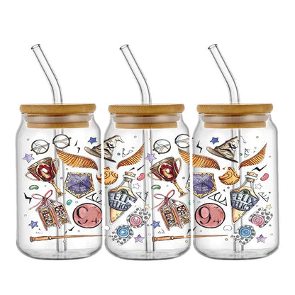 Miniso Wizard 16oz UV DTF Cup Wrap Stickers