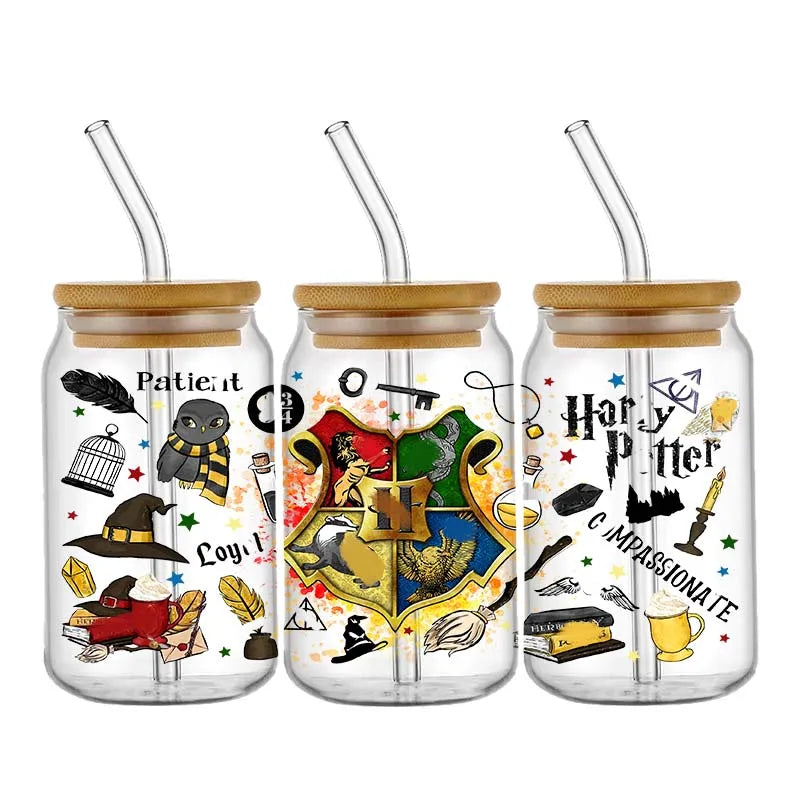 Miniso Wizard 16oz UV DTF Cup Wrap Stickers