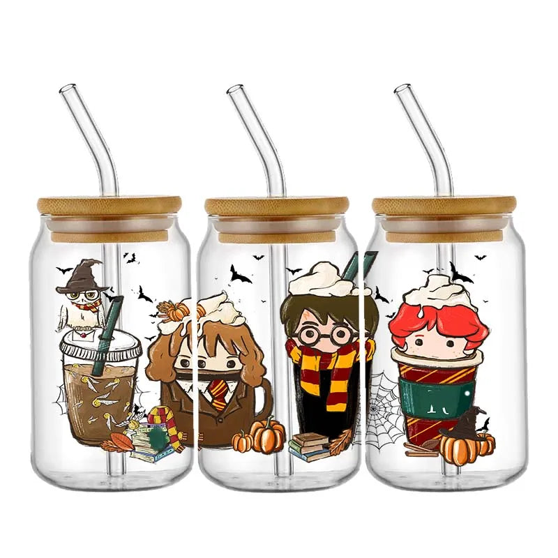 Miniso Wizard 16oz UV DTF Cup Wrap Stickers