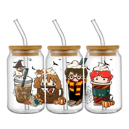 Miniso Wizard 16oz UV DTF Cup Wrap Stickers