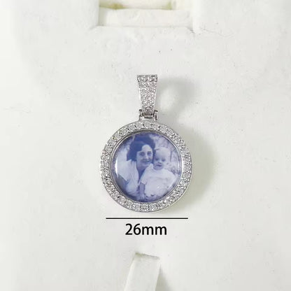 Custom Photo Pendant Necklace – Personalized Round Charm Jewelry