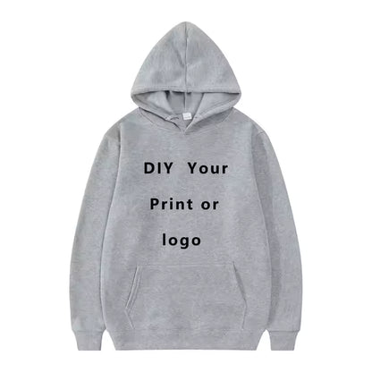 2024 Custom Unisex Hoodie – Personalized Text & Logo Sweatshirt