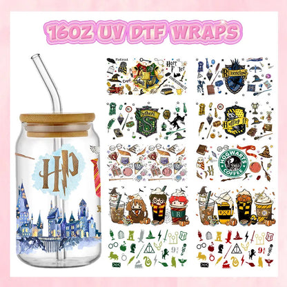 Miniso Wizard 16oz UV DTF Cup Wrap Stickers