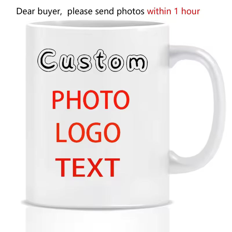 Custom Photo & Name Mug – 9 Color Options