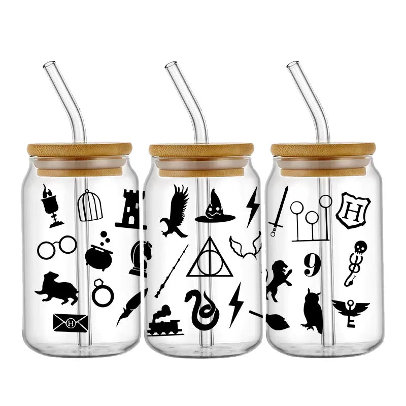 Miniso Wizard 16oz UV DTF Cup Wrap Stickers