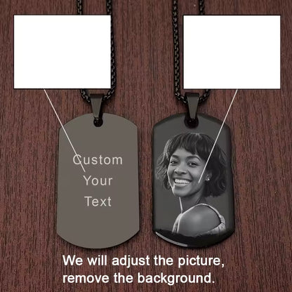 Custom Photo Necklace – Personalized Stainless Steel Gift