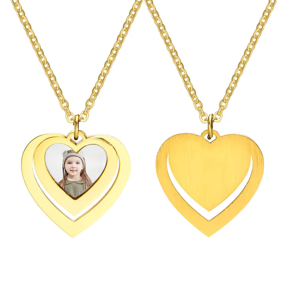 Photo Necklace, Picture Pendant for Men Women ,Personalized Custom Memory Necklaces