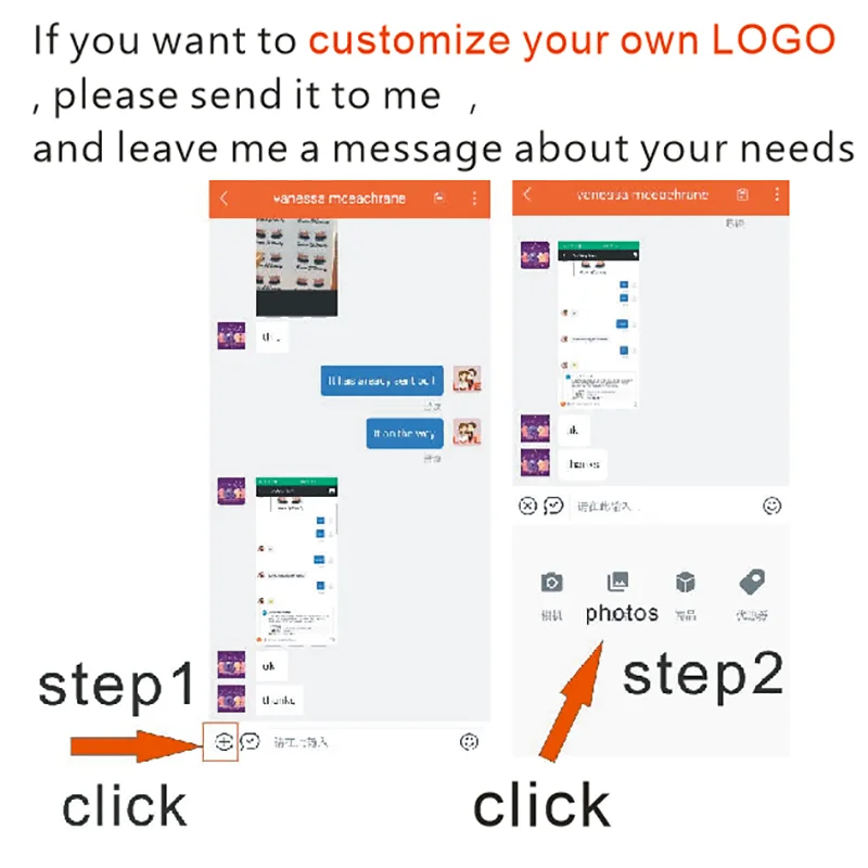 500pcs Custom Logo Sticker Labels