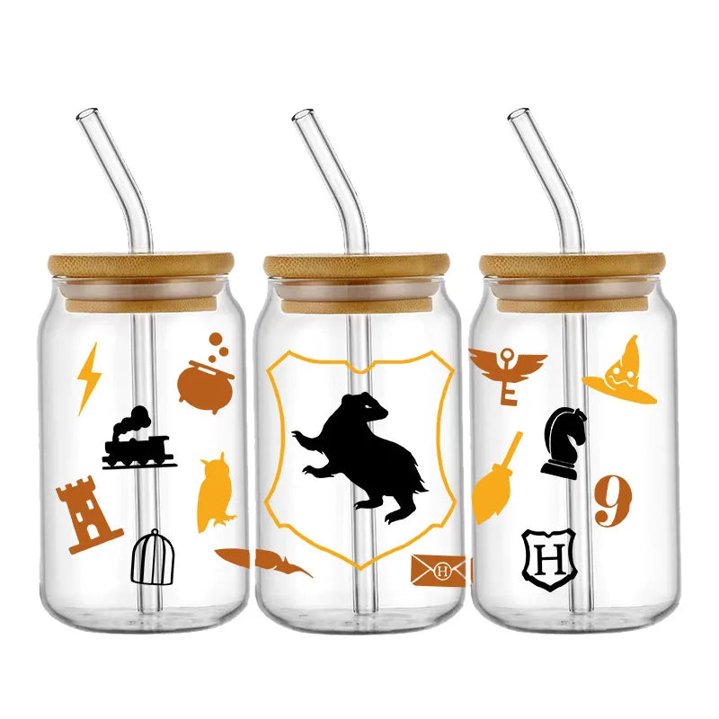 Miniso Wizard 16oz UV DTF Cup Wrap Stickers